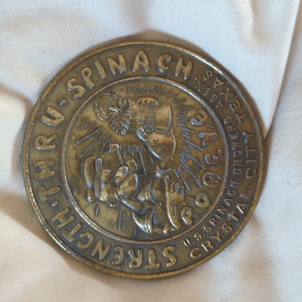 "Popeye" vintage belt buckle *flaw